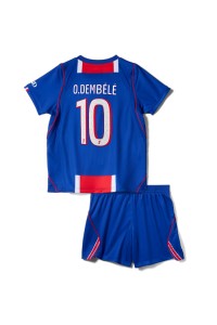 Paris Saint-Germain Ousmane Dembele #10 Babyklær Hjemme Fotballdrakt til barn 2026-27 Korte ermer (+ Korte bukser)